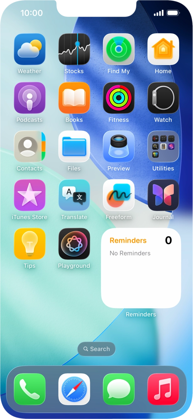 If you're using a Widget Stack: slide up or down on the stack to select the required widget. If you're using a Widget Stack: slide up or down on the stack to select the required widget.