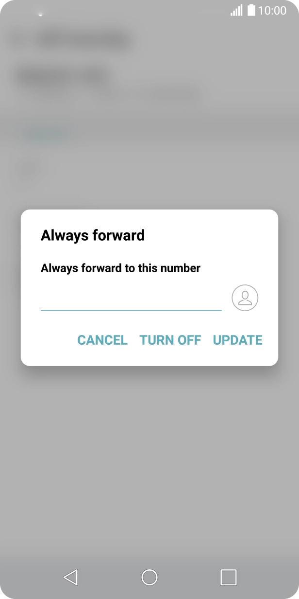Press TURN OFF.