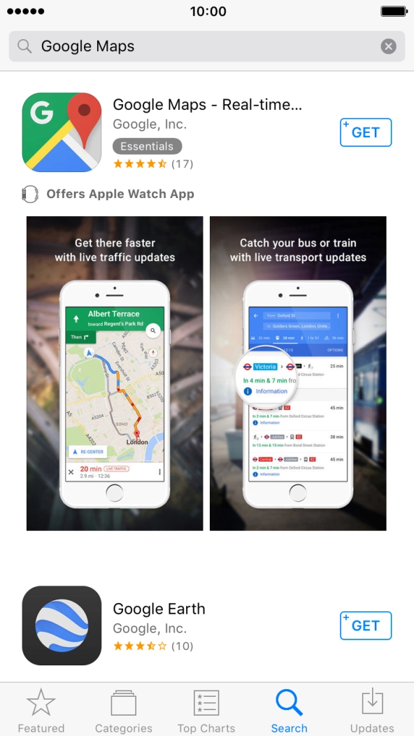 Press Google Maps. Press Google Maps.