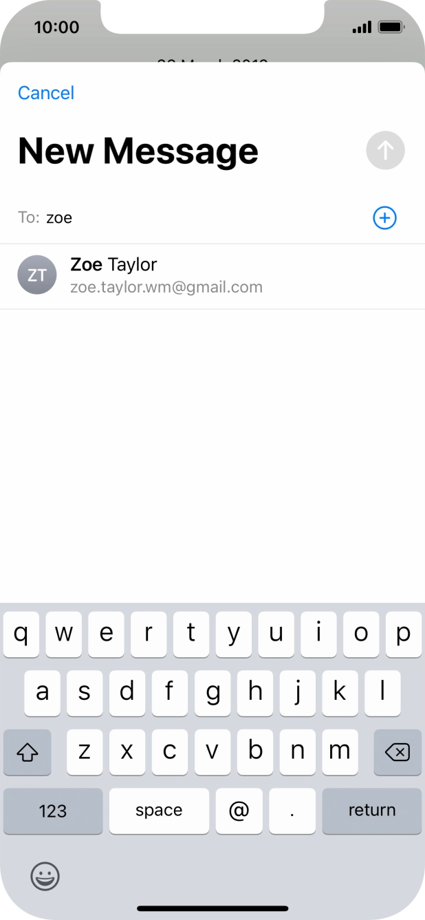 Press the required contact. Press the required contact.