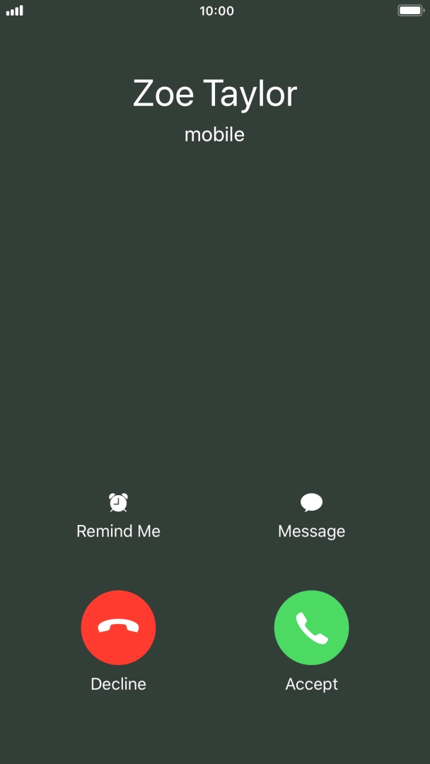 If the screen lock is turned off, press Accept.