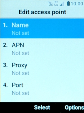 Select Name.