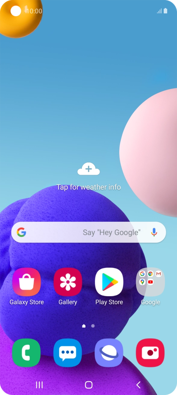 Press the phone icon.