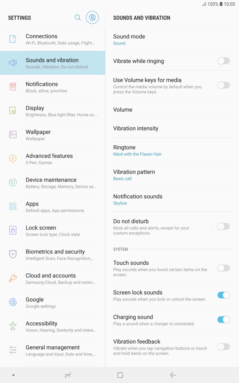 Press the Home key to return to the home screen.