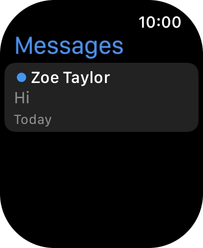Press the required text message.