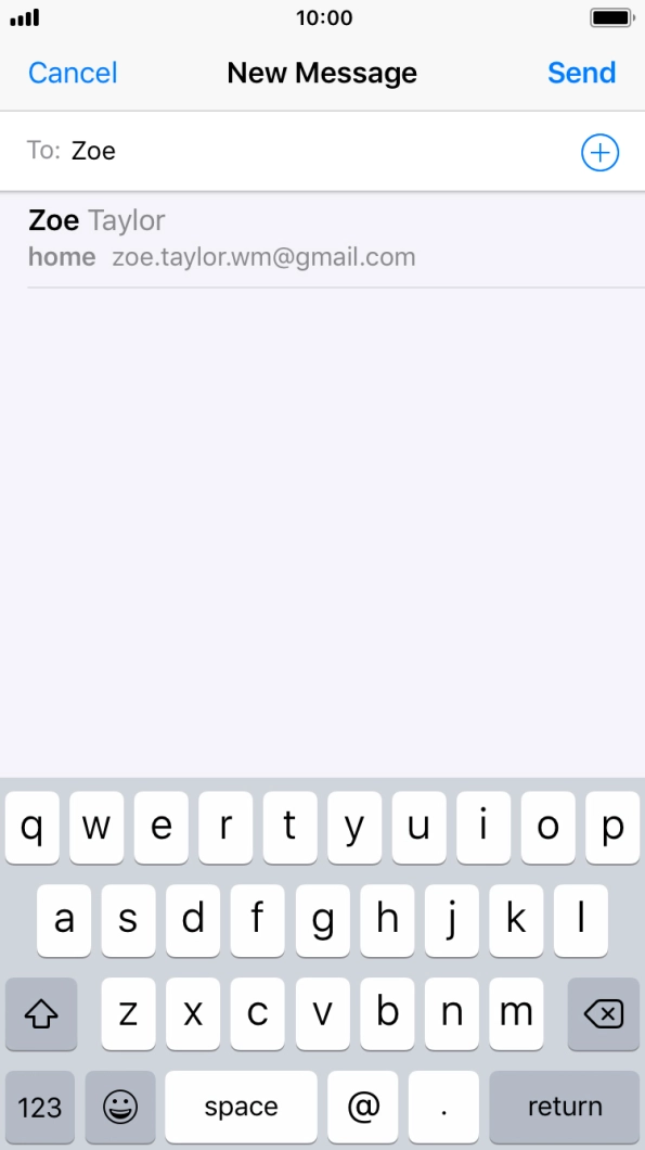 Press the required contact. Press the required contact.