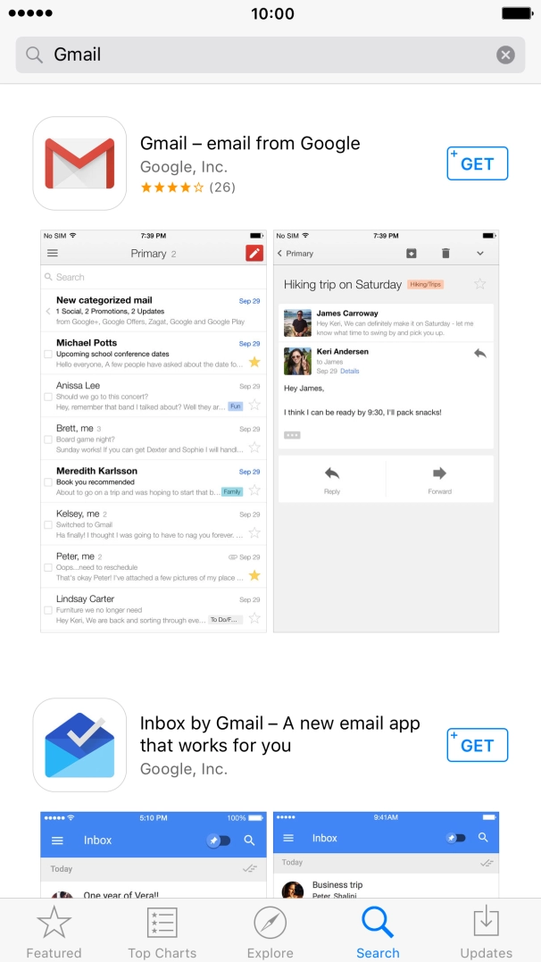 Press Gmail. Press Gmail.