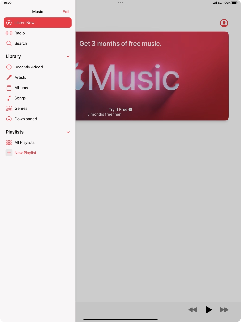 Press New Playlist.
