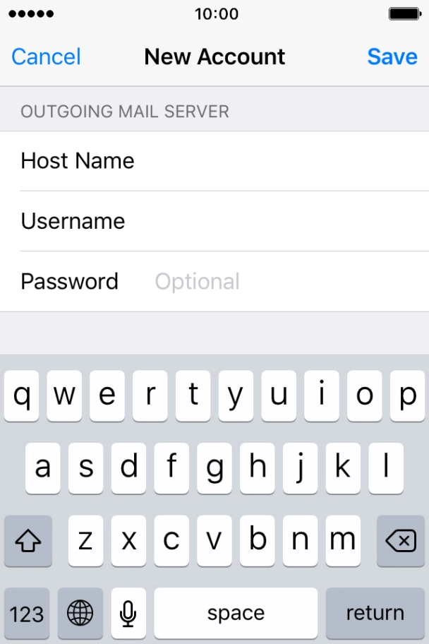 Press Password and key in the password for your Telstra email account. Press Password and key in the password for your Telstra email account.