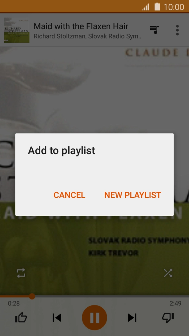 Press NEW PLAYLIST.