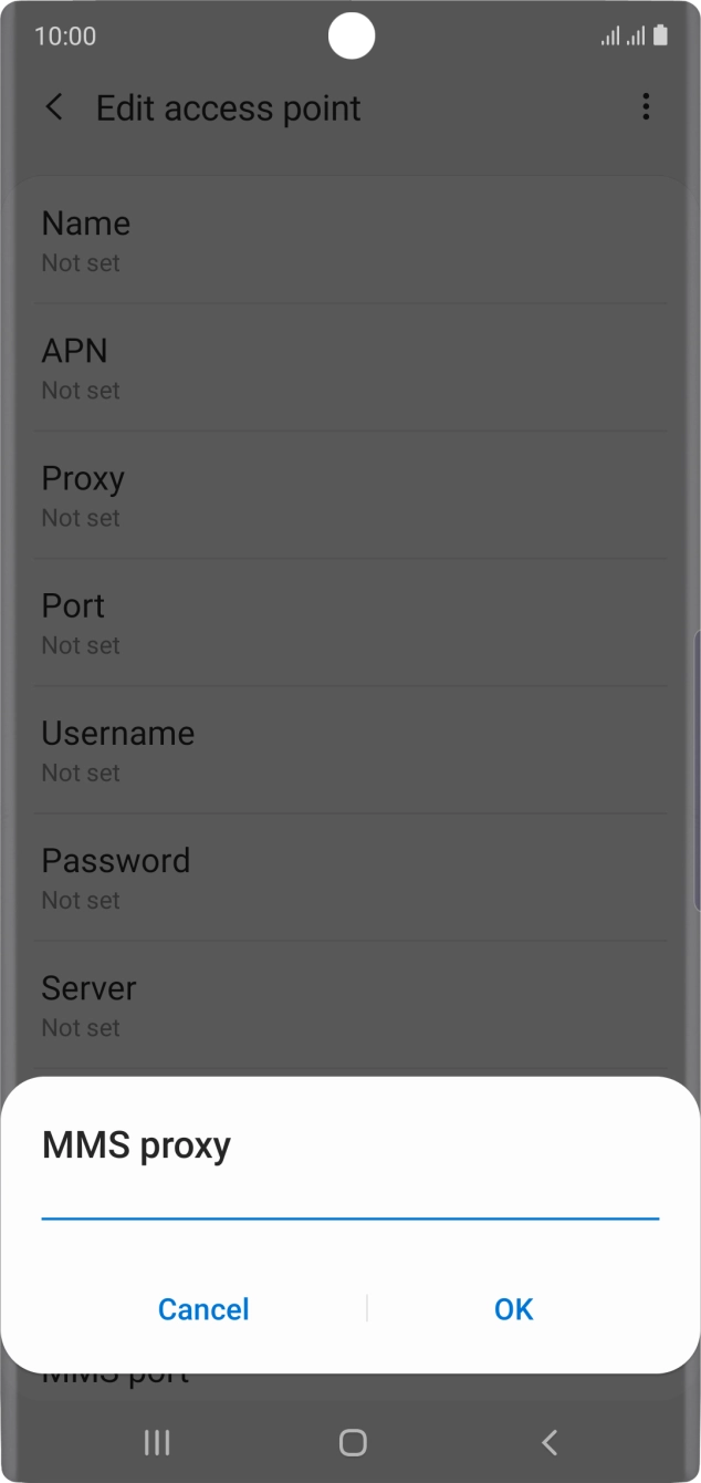 Key in 10.1.1.180 and press OK.