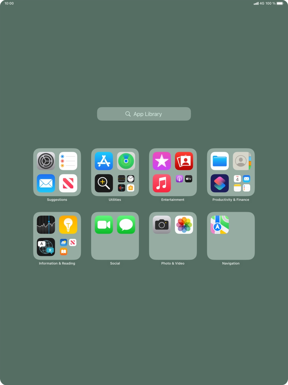 Press the required app. Press the required app.