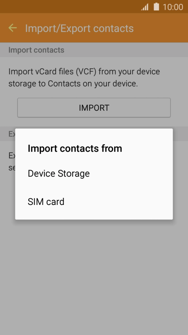 Press SIM card. Press SIM card.