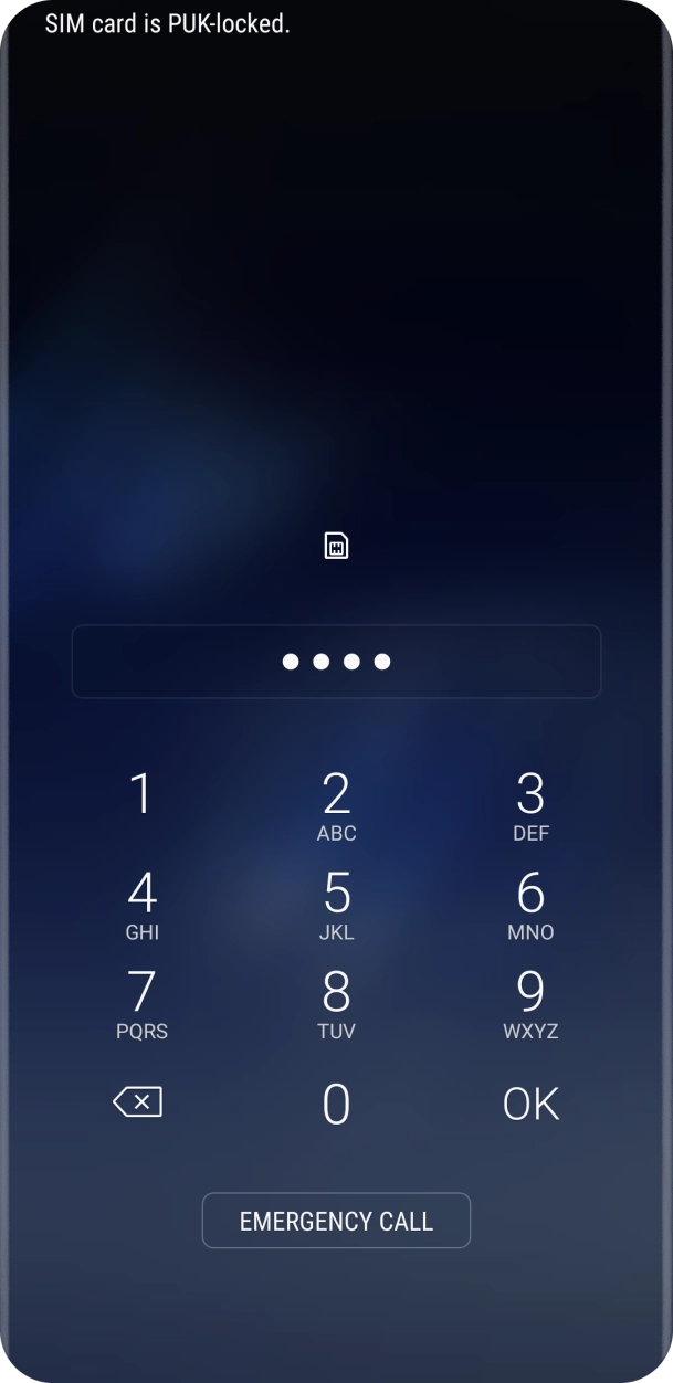 Key in a new four-digit PIN and press OK. Key in a new four-digit PIN and press OK.