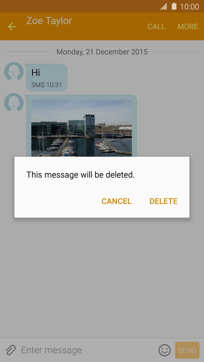 Press DELETE. Press DELETE.