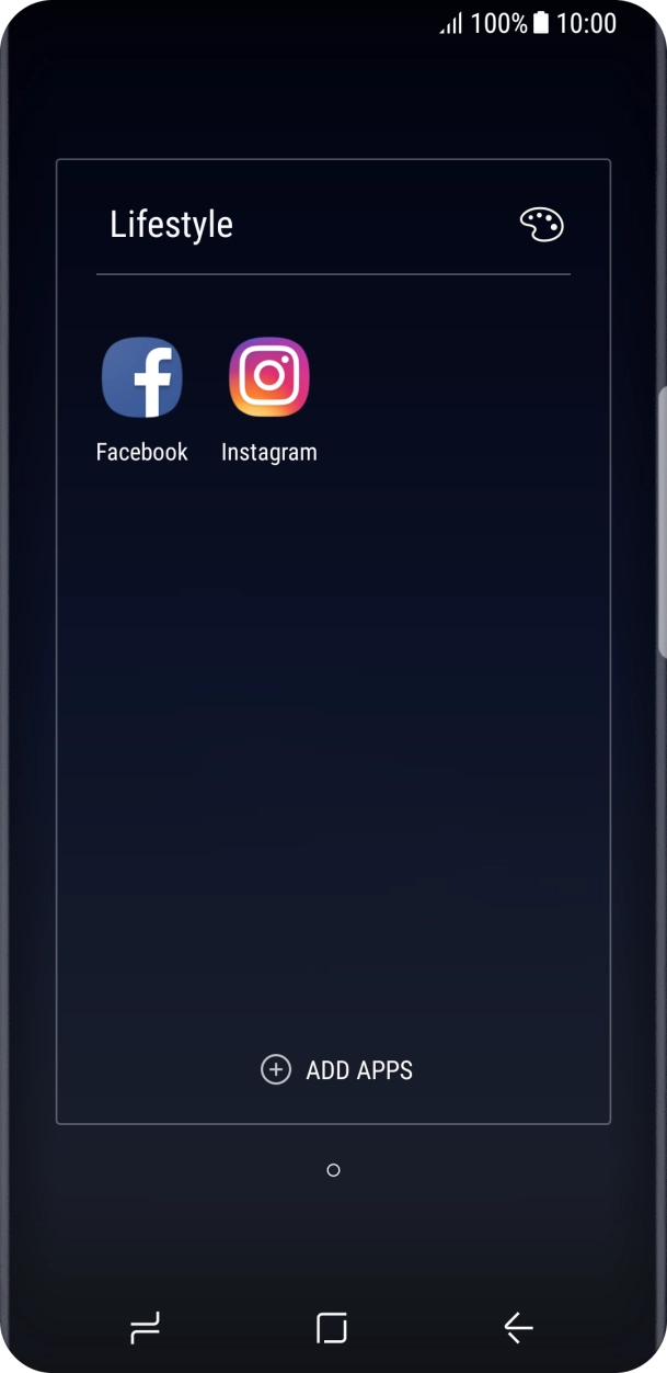 Press Facebook.