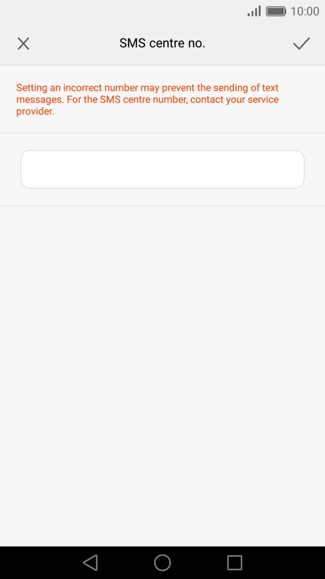 Key in +61418706700 and press the confirm icon.