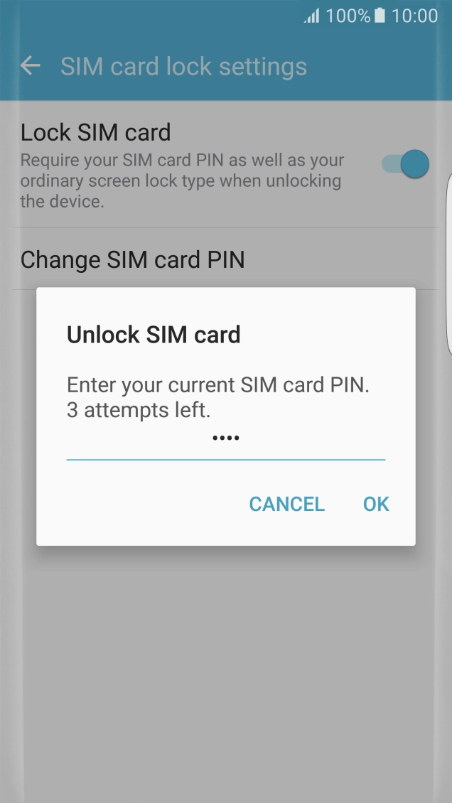Key in your PIN and press OK. Key in your PIN and press OK.