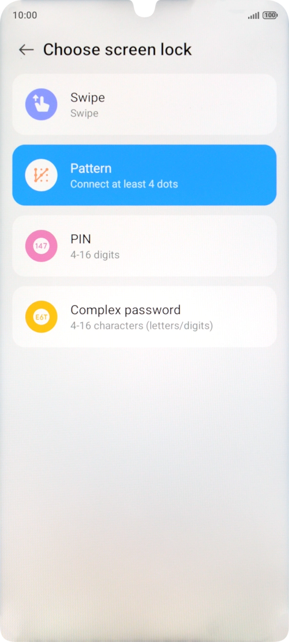 Press Swipe.