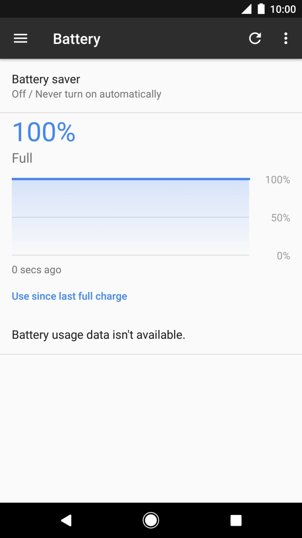 Press Battery saver. Press Battery saver.