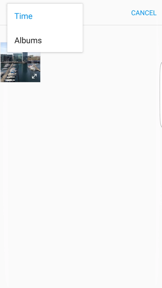Press Albums and go to the required folder.