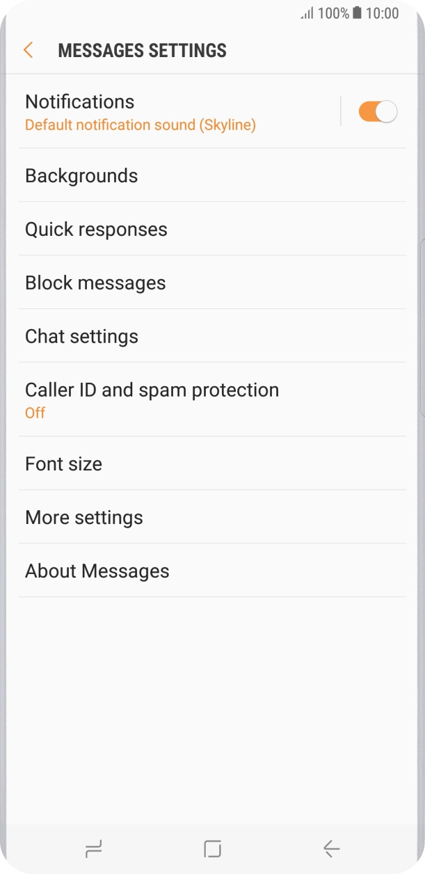 Press More settings. Press More settings.