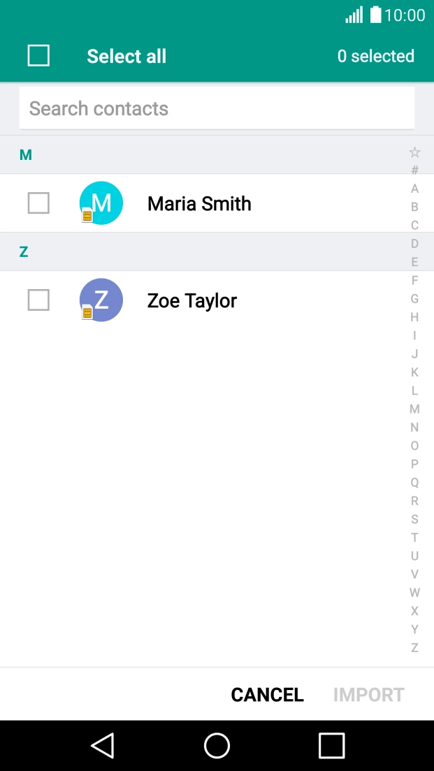 Press Select all.