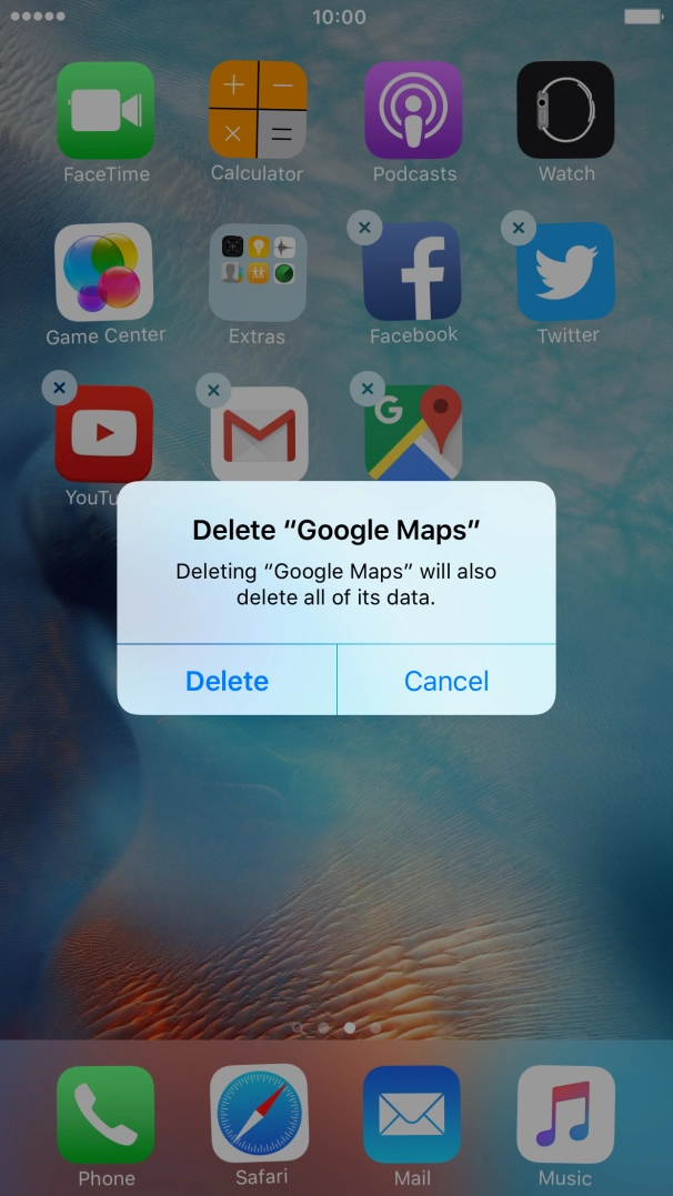 Press Delete.