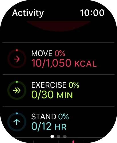 Keep sliding upwards to see the number of steps, distance and number of floors you've covered. Keep sliding upwards to see the number of steps, distance and number of floors you've covered.