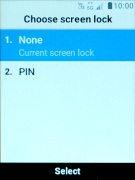 Select PIN.