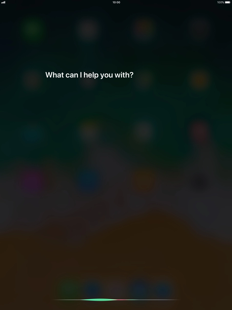 Say, in your own words, what you would like your tablet to do, e.g.: CAMERA, CALL [contact], SEARCH THE WEB FOR [information].