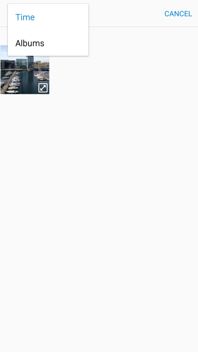 Press Albums and go to the required folder.