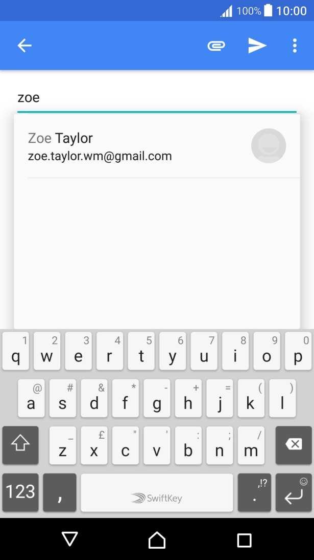 Press the required contact. Press the required contact.