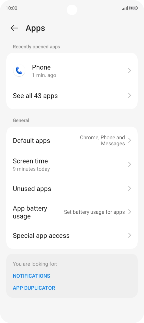 Press See all apps. Press See all apps.