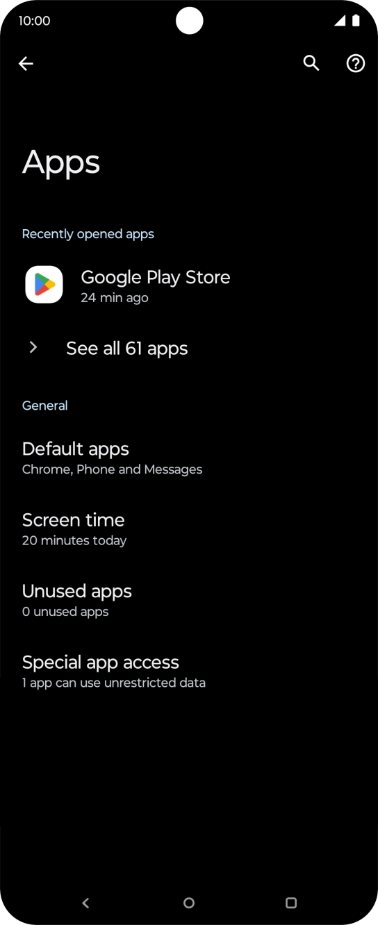 Press See all apps. Press See all apps.