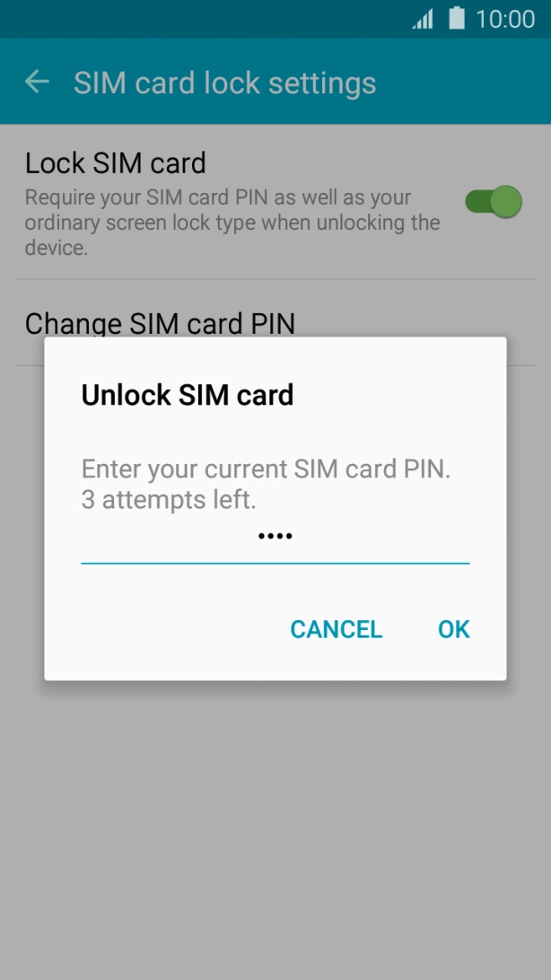 Key in your PIN and press OK. Key in your PIN and press OK.