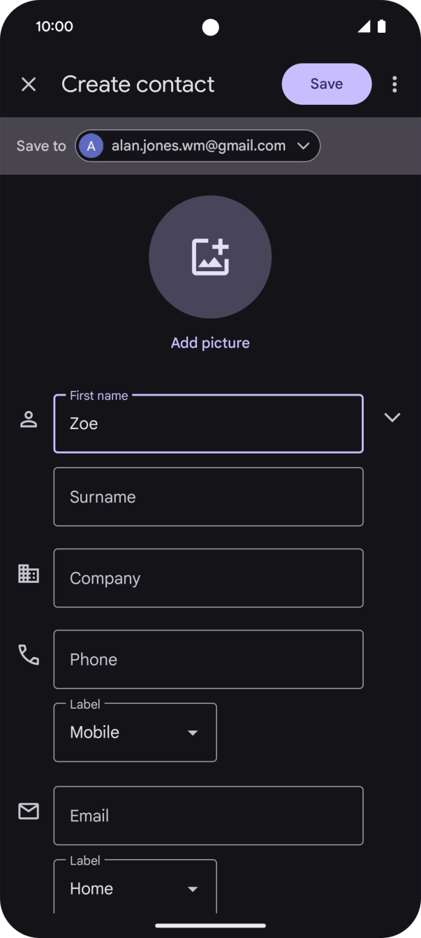 Press Surname and key in the required last name. Press Surname and key in the required last name.