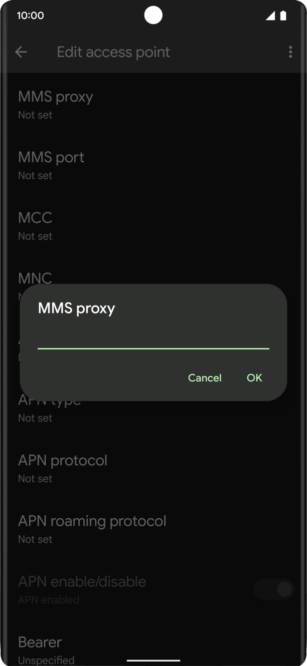 Key in 10.1.1.180 and press OK. Key in 10.1.1.180 and press OK.