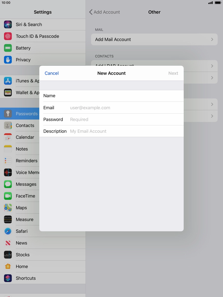 Press Email and key in your email address. Press Email and key in your email address.
