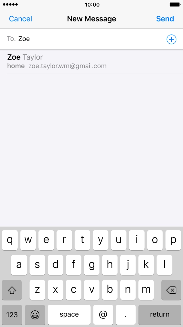Press the required contact. Press the required contact.