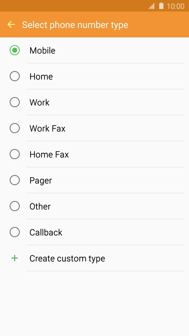 Press the required number type.