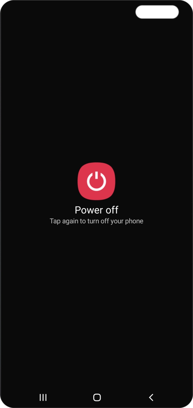 Press Power off.