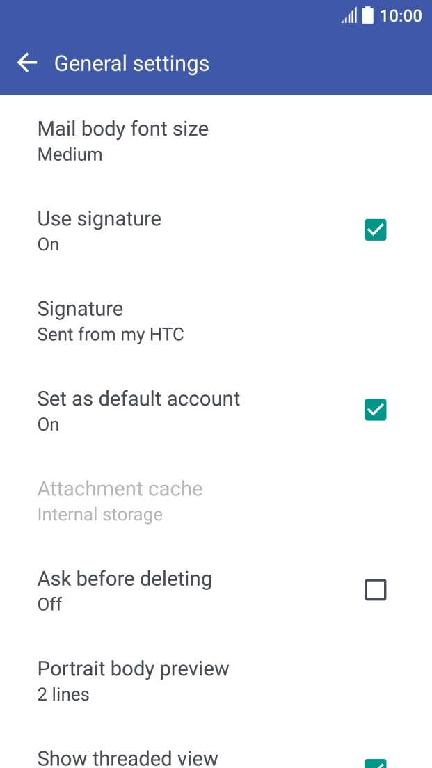 Press the Home key to return to the home screen.