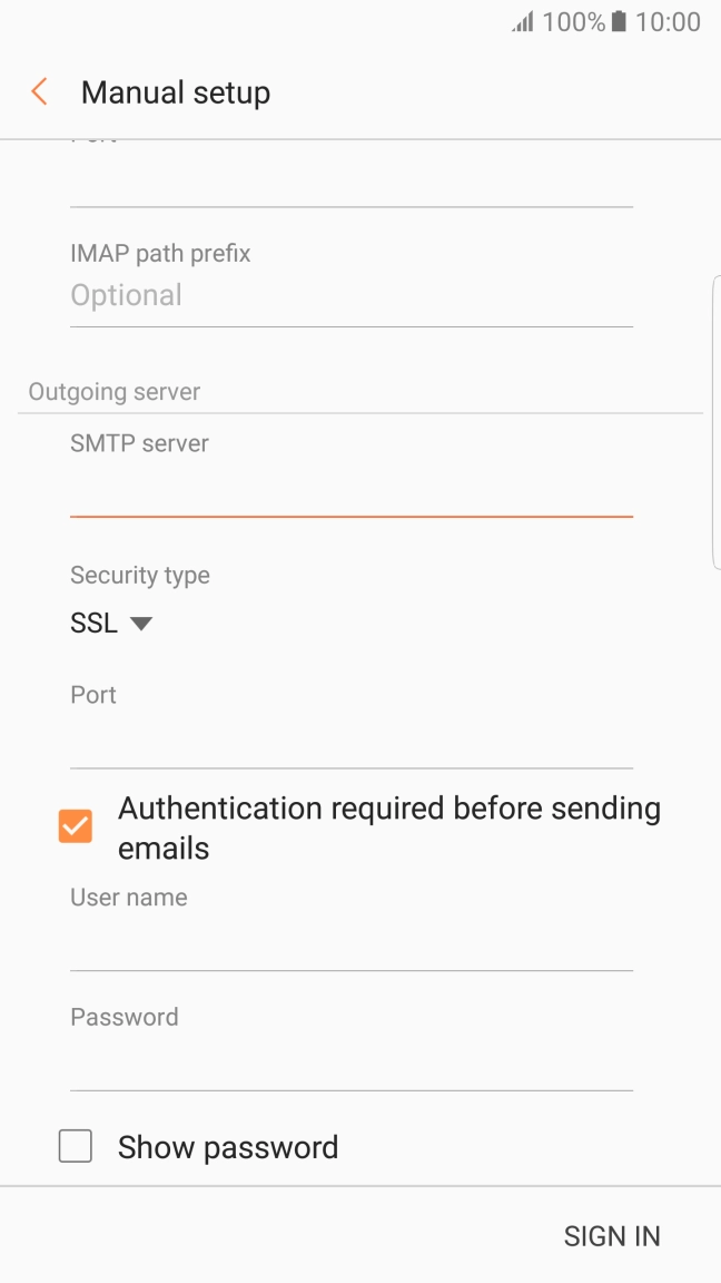 Press the drop down list below 