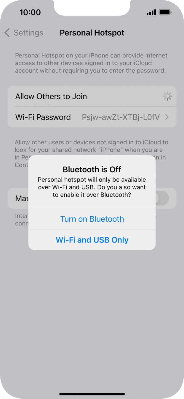 If Wi-Fi is turned on, press Wi-Fi and USB Only. If Wi-Fi is turned on, press Wi-Fi and USB Only.