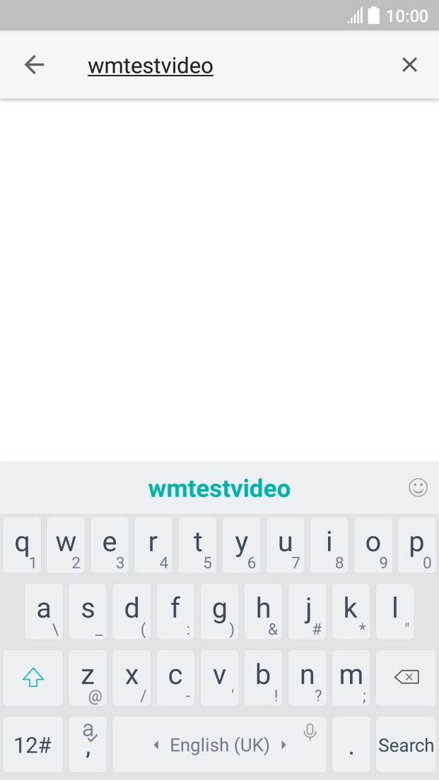 Key in the required search word and press Search.