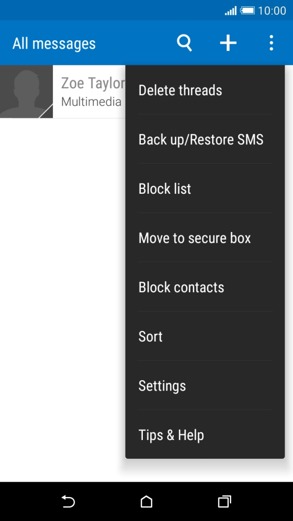 Press Settings.