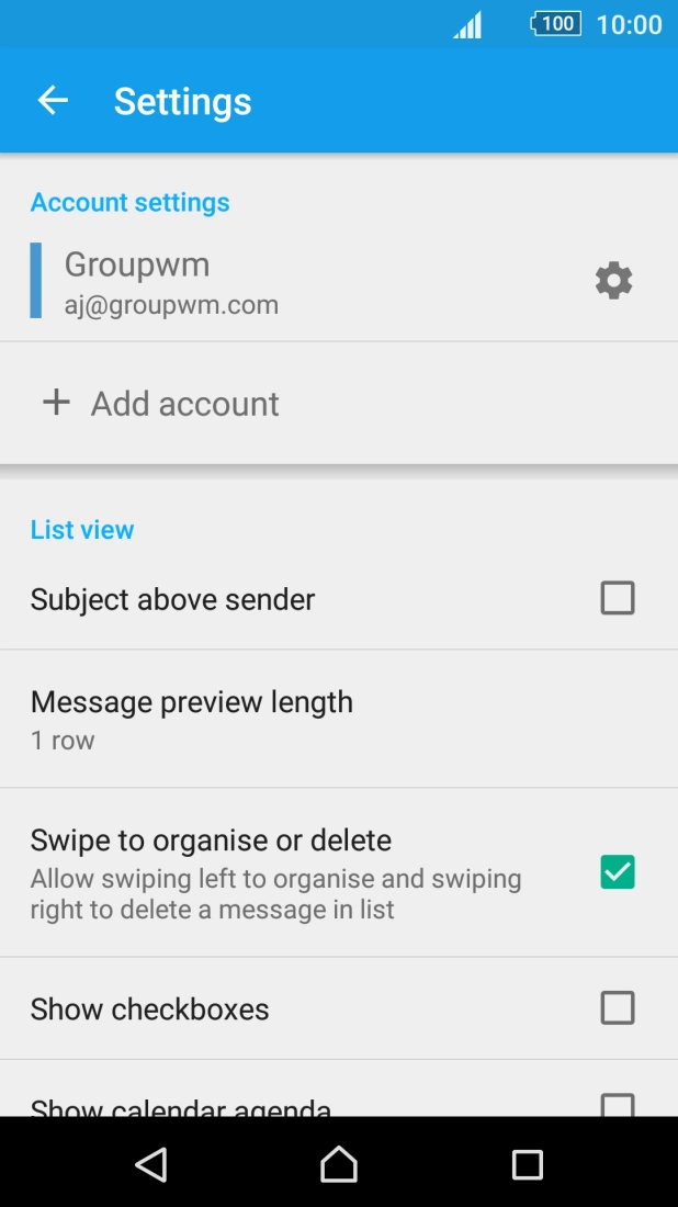 Press the Home key to return to the home screen.