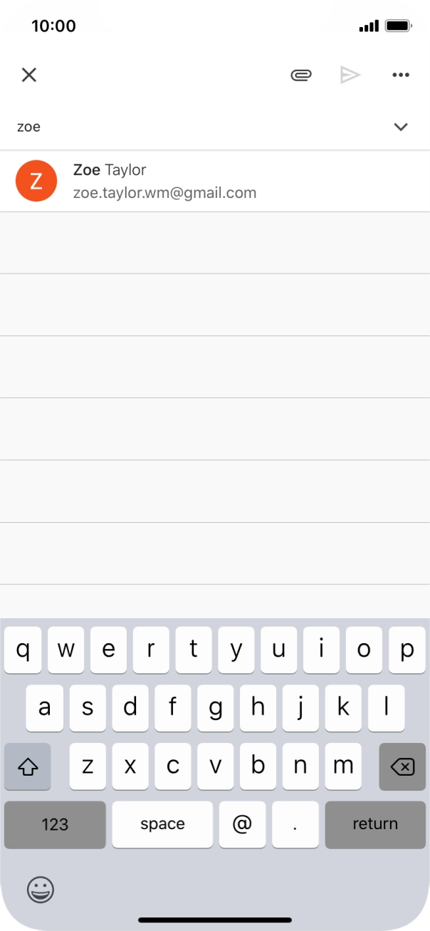 Press the required contact. Press the required contact.