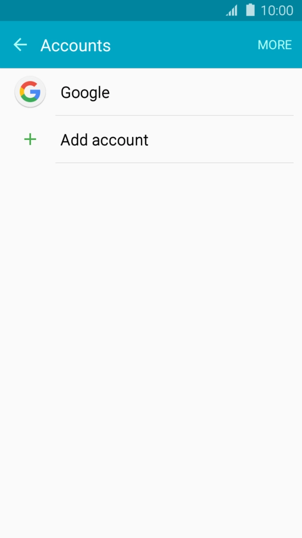 Press Add account. Press Add account.